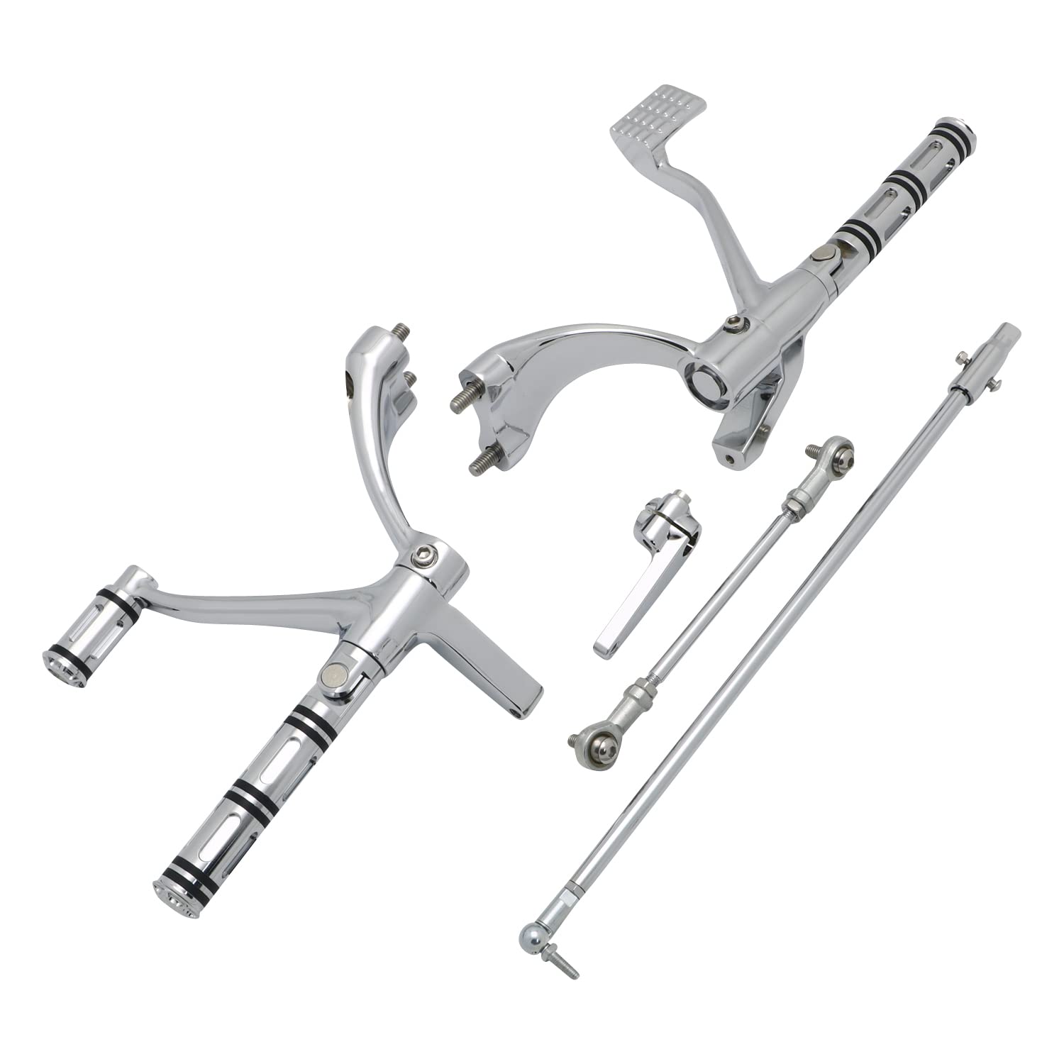 ハイランダーボルコン　調整パーツ付き Amazon.com: Motorcycle Forward Controls Complete Kit Pegs Levers