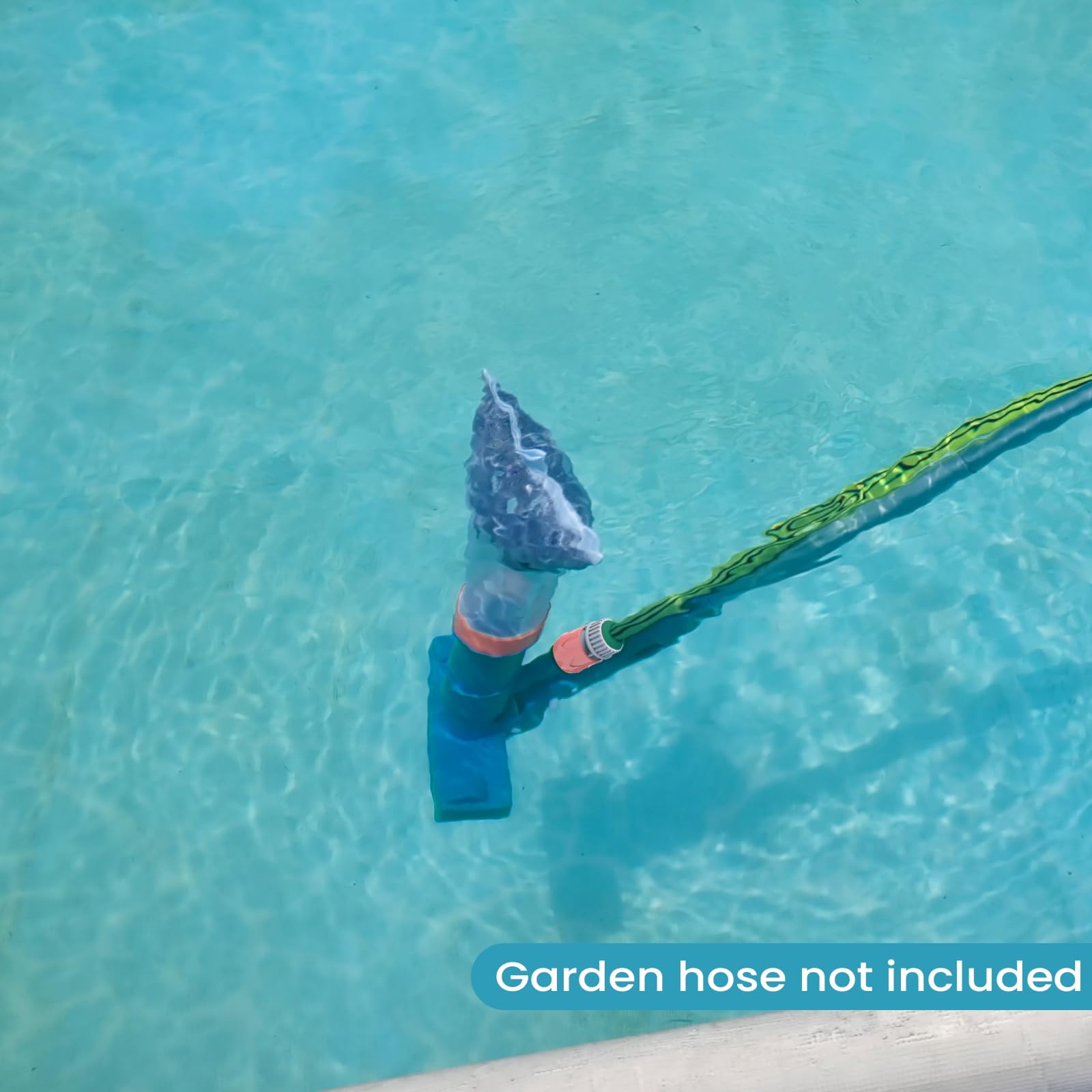 Pool-Reinigungsset für oberirdische Pools, Gartenschlauch, Pool-Staubsauger, Aluminiumrahmen, Laubbesen, Wandbürste und 2,4 m Stange zum Entfernen von Blättern und Schmutz