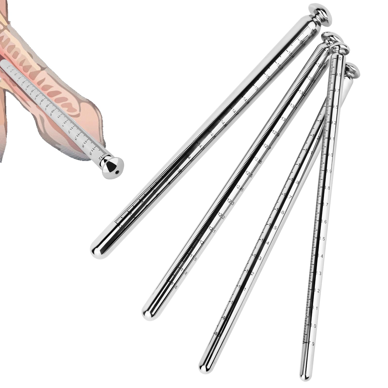 Edelstahl Dilator Harnröhren Dilatatoren SM Erotik Penis Plug Katheter