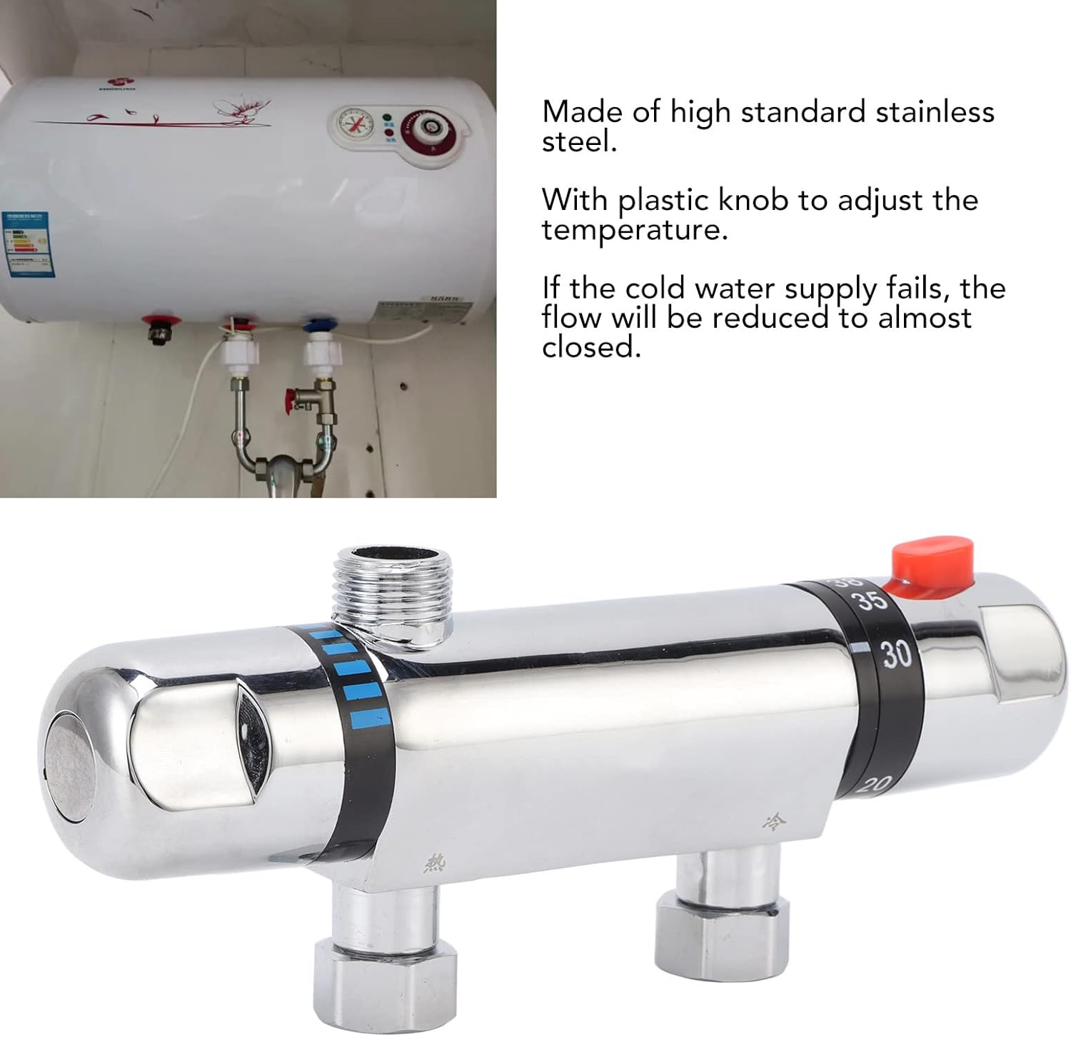 Thermostatic Mixing Valve, Constant Temp Temperature Control Mixer Valve, Temperature Control Mixing Valve, Thermostatic Mixer Valve for Shower