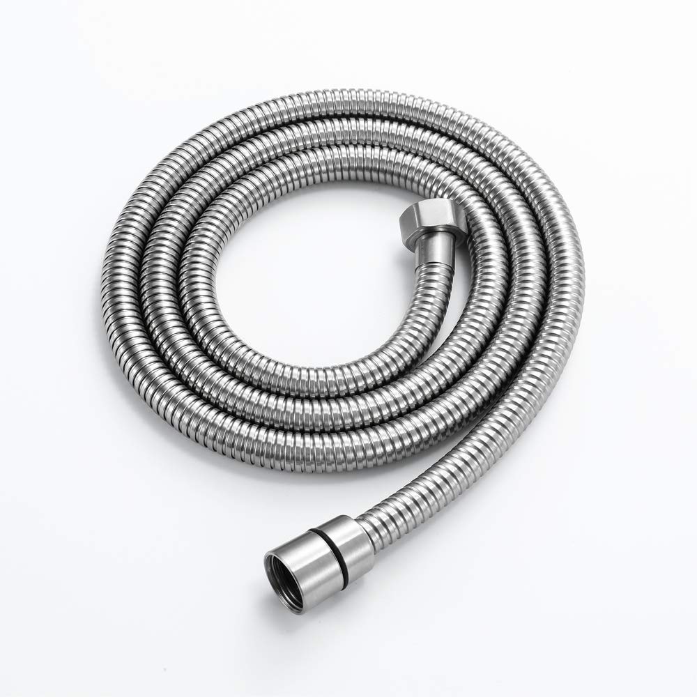 Rubinetto Bidet Portatile in Acciaio Inox, Doccia a Getto, spruzzatore per WC, Tubo Flessibile con Base.