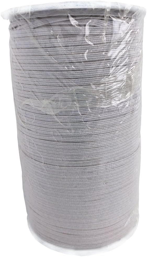 Practical 3mm braided elastic for windly used-Light Silver
