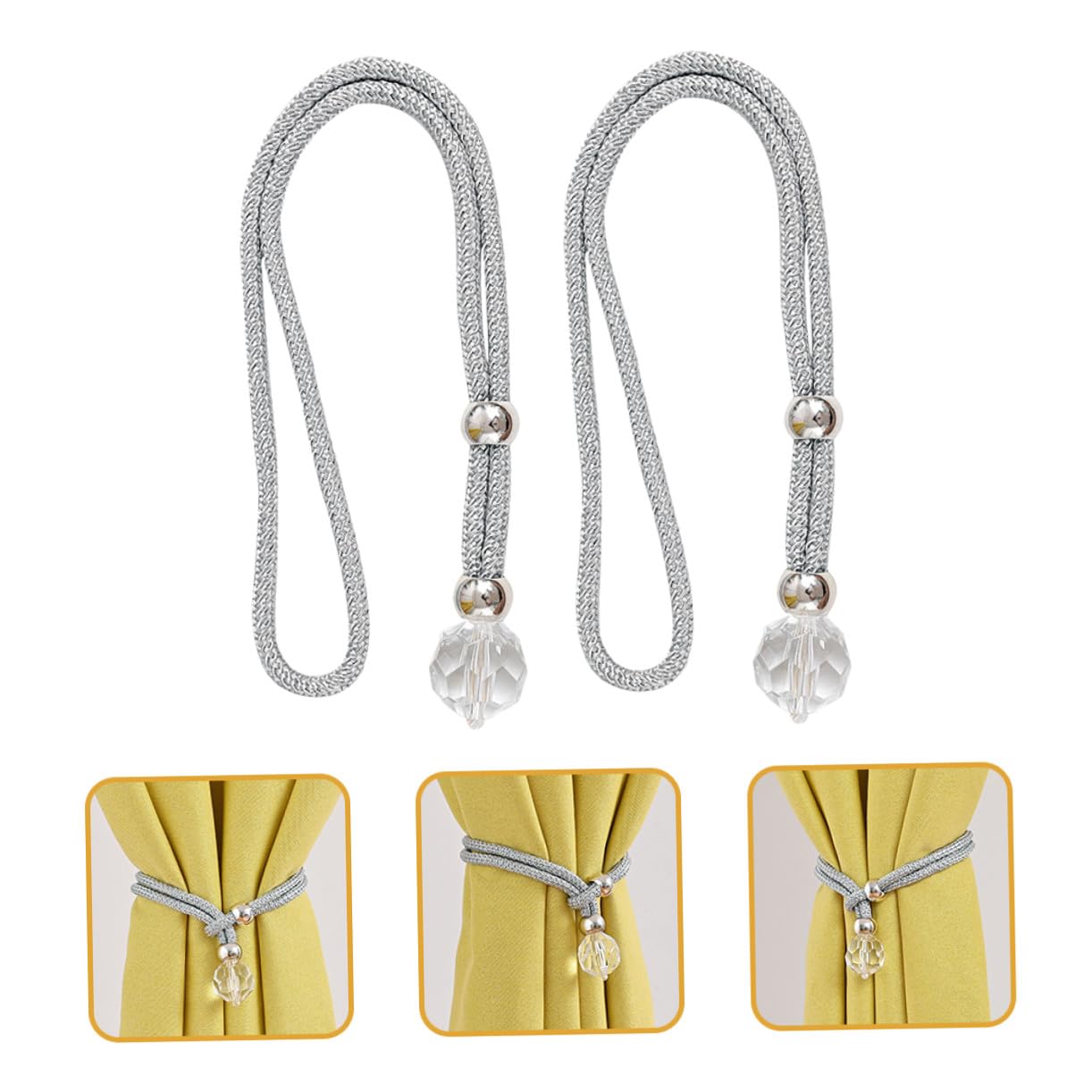 STOBAZA 6pièces De Rideaux Boucle Réglable pour Décoration Intérieure Accessoire De Rideau à Usage