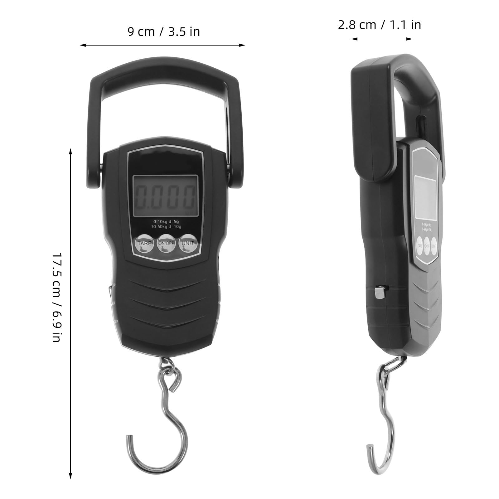 Balanza digital de 110 lb/50 kg con cinta métrica retráctil