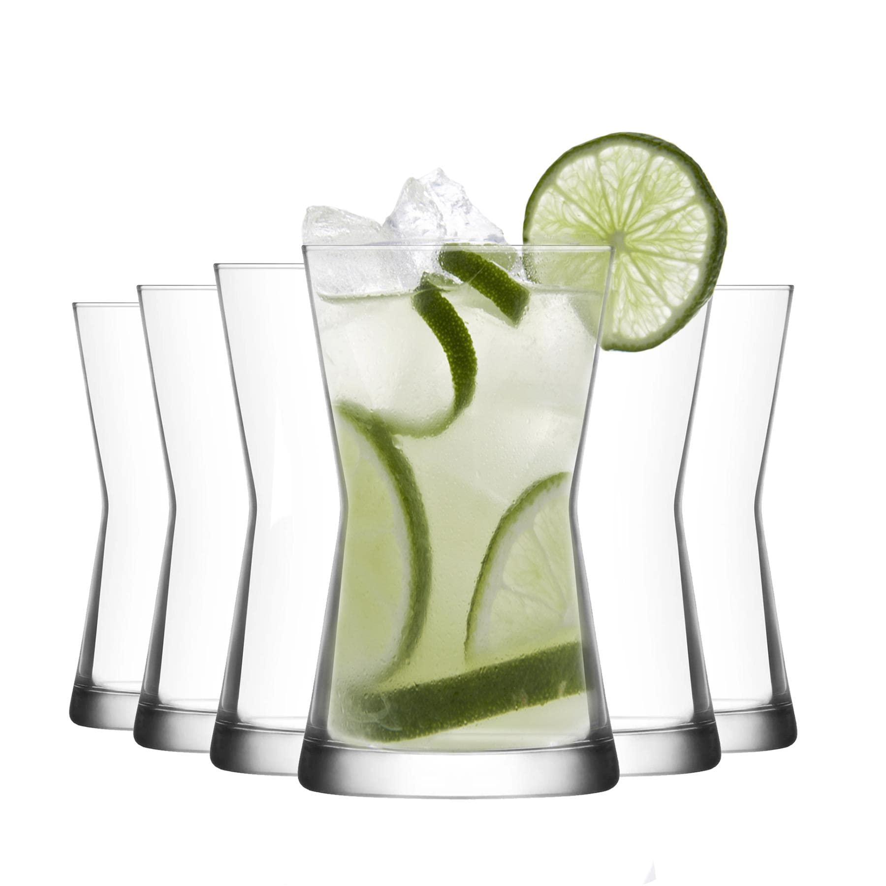 Lav Unisex Clear Derin Highball Glasses - 350Ml - Pack Of 12
