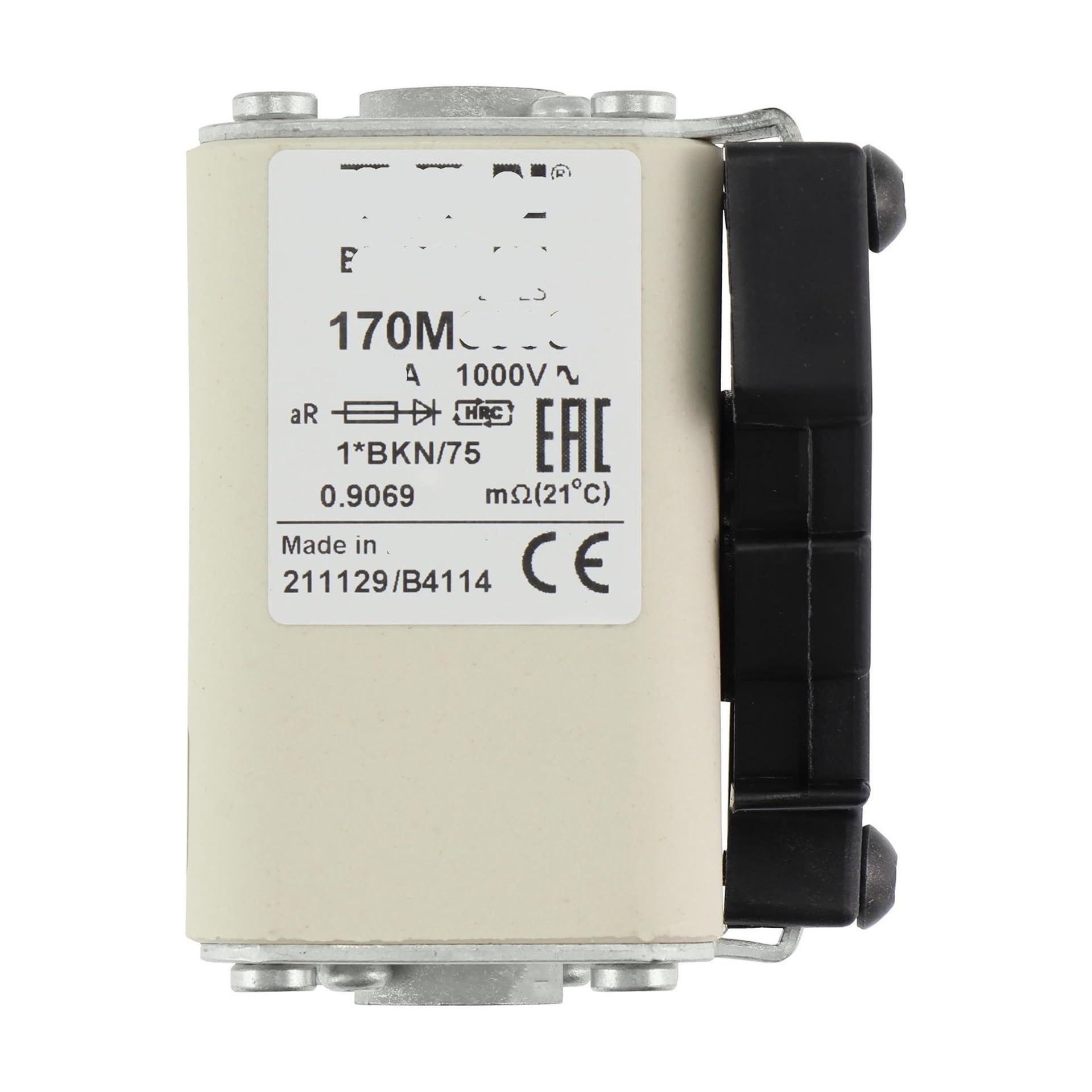 Fusible 170M3924 rendimiento superior en cubo estándar europeo con extremo