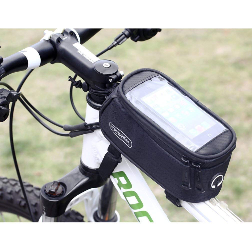 Roswheel bicyclette sacoche de vélo sac de cadre sur Top Tube avec 2 poches latérals + écran