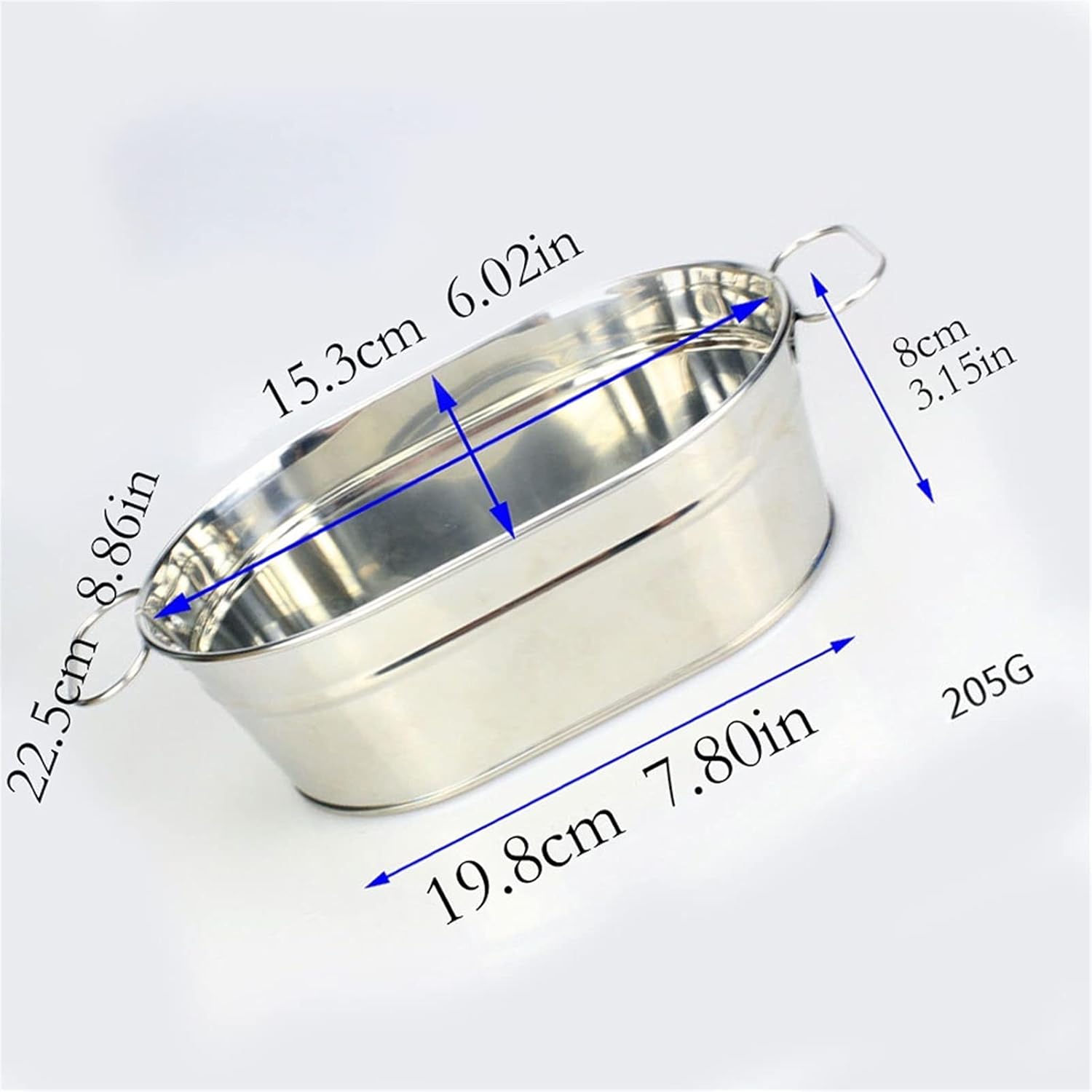 Stainless Steel Handle Ice Bucket Party Party Beer Beverage Bucket