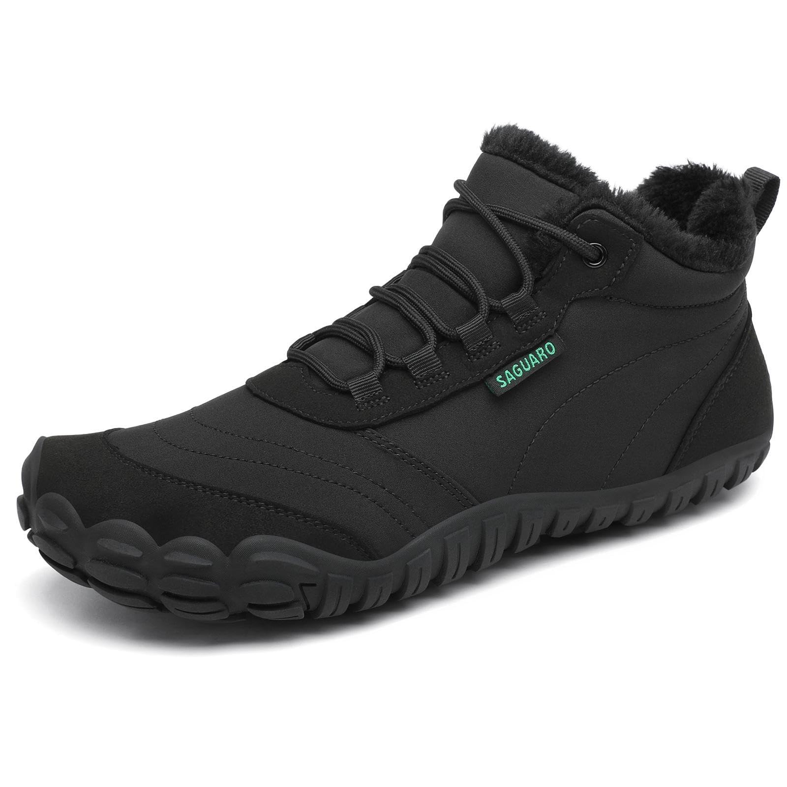 SAGUARO Zimowe buty do chodzenia boso, ciepła podszewka, buty zimowe dla kobiet EU 36-48