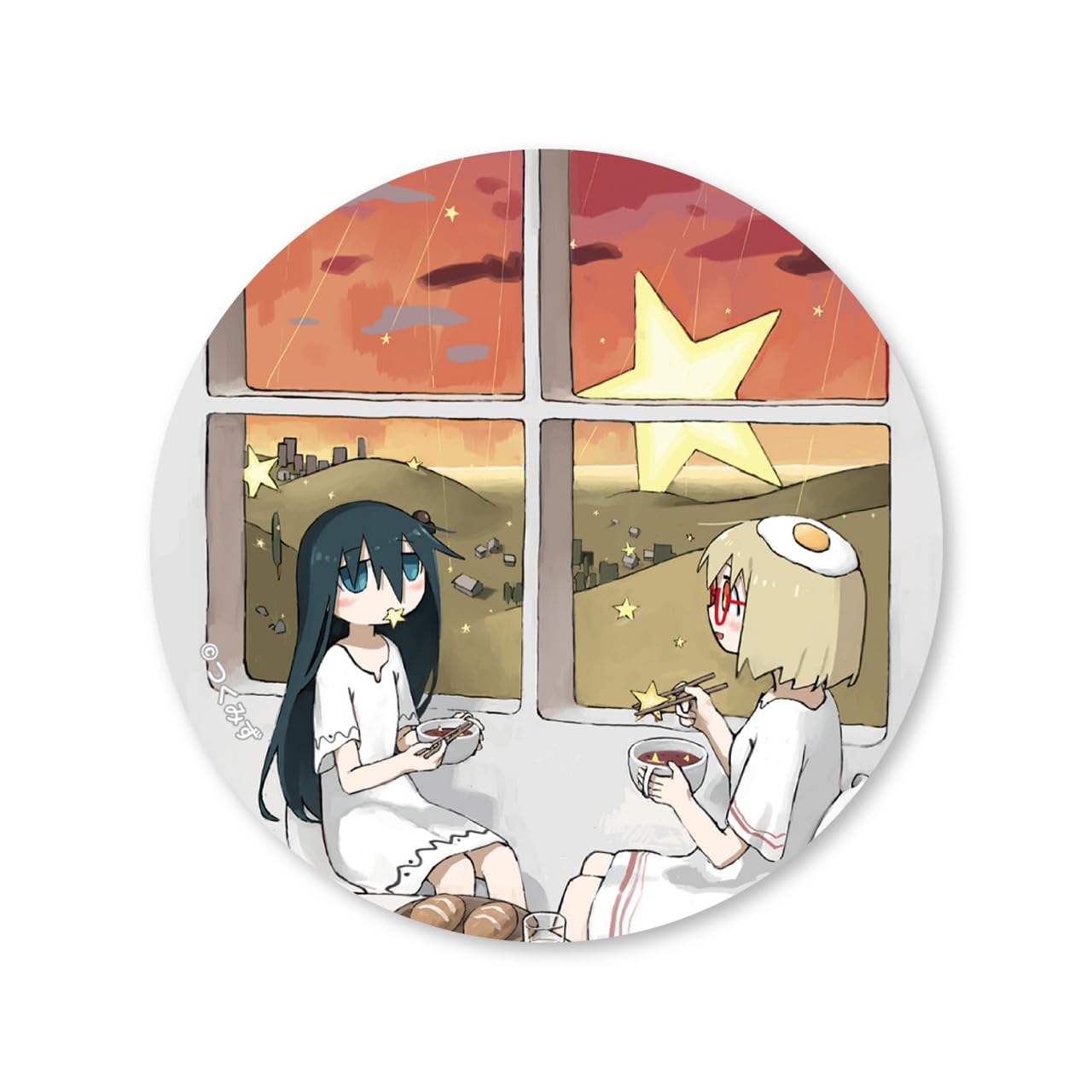 Amazon.co.jp: シメジ シミュレーション カラーイラスト缶バッジ