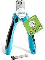 Boshel Large Dog Nail Clippers with Safety Guard & Free Nail File - Razor Sharp Blades for Professional Safe Grooming