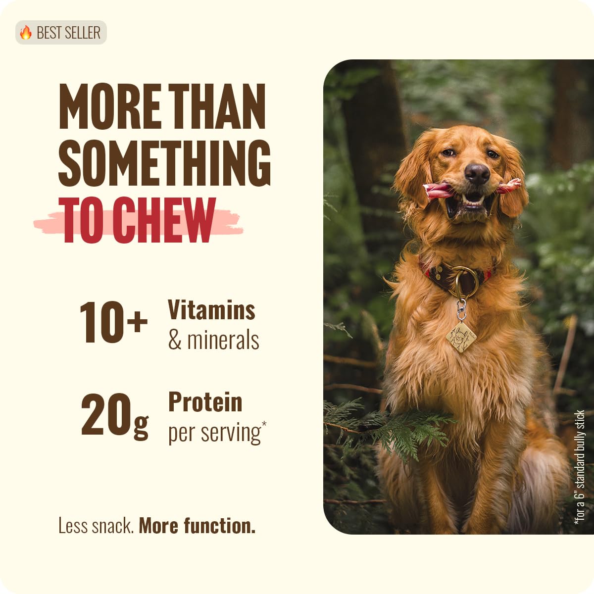 Natural Farm Odor Free Jumbo Bully Sticks (12 Inch, 5 Pack), Extra-Thick Chews for Dogs, Fully Digestible 100% Beef Treats, Supports Dental Health, Keep Your Dog Busy with 50% Longer Lasting Chews…