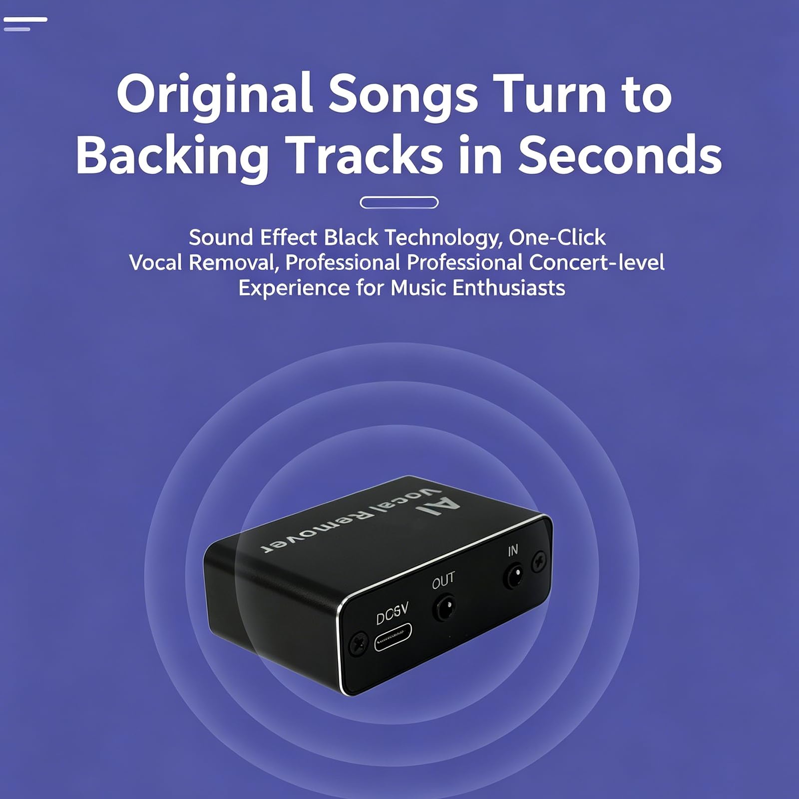 Scheda Audio Ai Per La Rimozione Della Voce, Processore Dsp Per La Cancellazione Della Voce, Con Bluetooth Otg/aux E Batteria Integrata, Compatibile Con Qualsiasi Altoparlante Da 3,5 Mm
