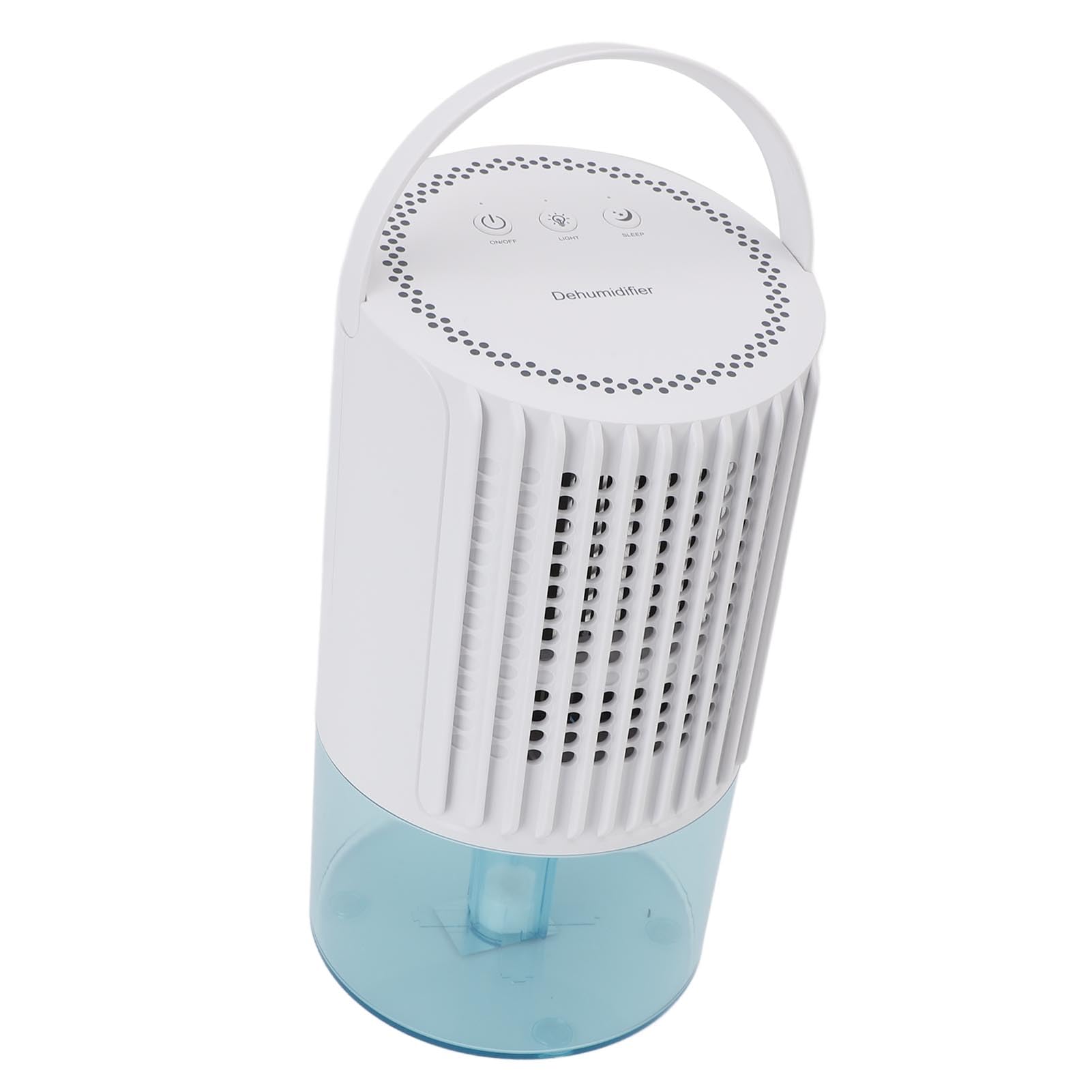 Rengue Deumidificatore per Ambienti, Piccolo Deumidificatore con Serbatoio da 1 Litro, Spegnimento Automatico, 7 Luci Colorate, modalità Sonno, Ideale per Camera da Letto, Cantina, (Spina europea)