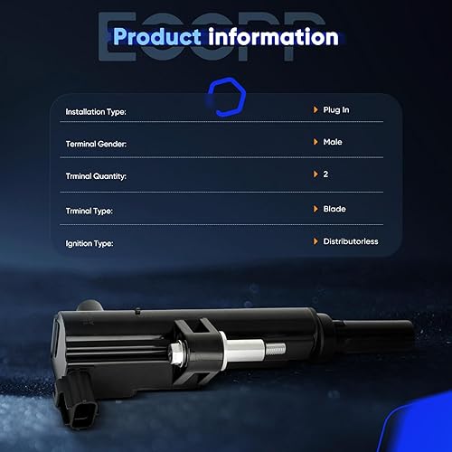 Vista 1999 de ECCPP Bobinas de encendido portátiles de repuesto para automóvil compatibles con Infiniti I30/para Nissan Maxima 3.0L V6 2000-2001 Reemplazo