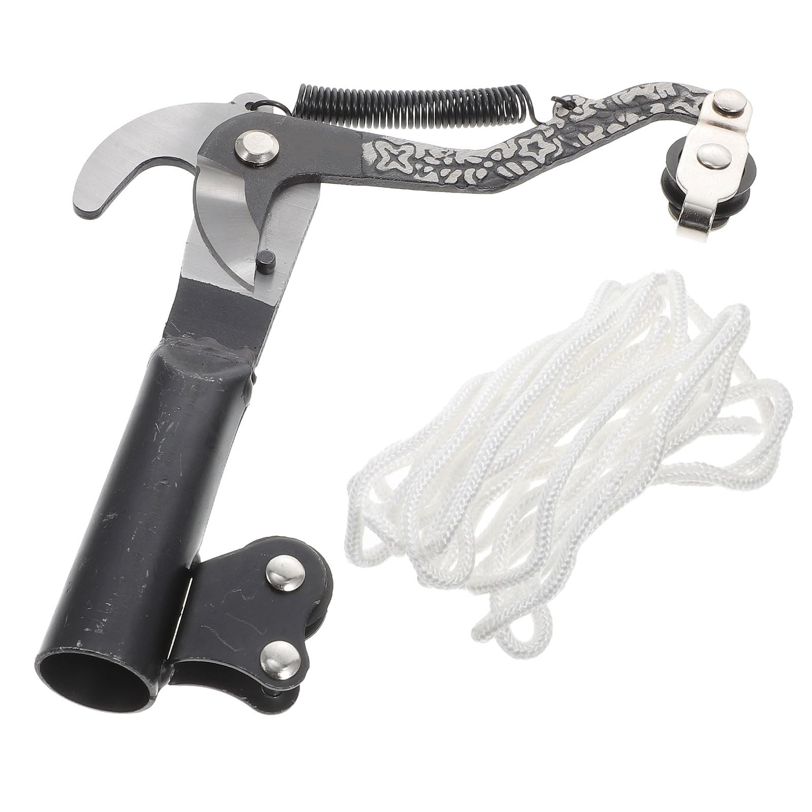 Pruning Shear for Outdoor Gardening, Manganese Steel, Black