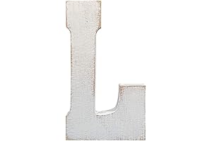 ABELOTS Rustic Wood Letters | Eye-Catching Distressed Wall Decor