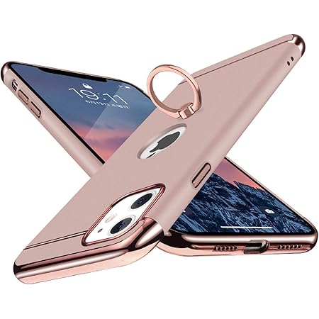 Amazon E Segoi Iphone 11 ケース リング付き 3パーツ式 スタンド機能 衝撃防止 薄型 アイフォン11ケース 携帯カバー ストラップホール付き Iphone 11 ローズピンク 家電 カメラ オンライン通販