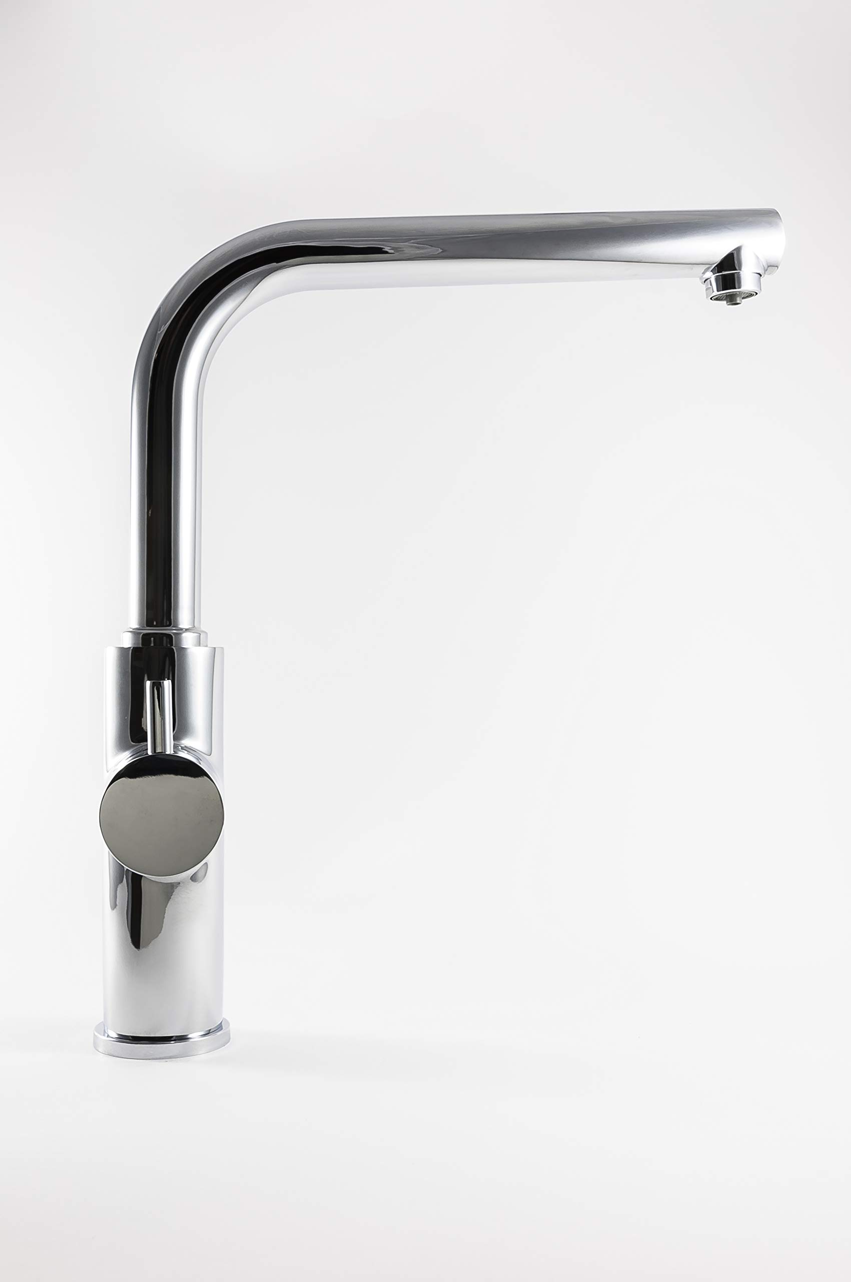 Clever 99684 Grifo de Cocina Monomando Agua Tratada Caiman Econature, Cromado
