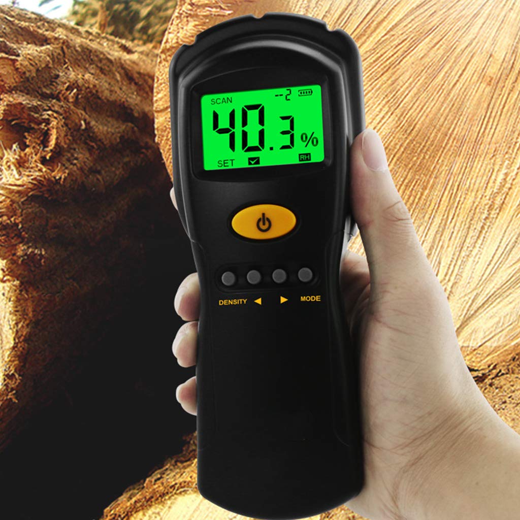 TERNCOEW Concrete Damp Moisture Meter Detector Wood Paper Wall Humidity Tester Hygrometer LCD Digital Display Measure Tool Water Quality Tester