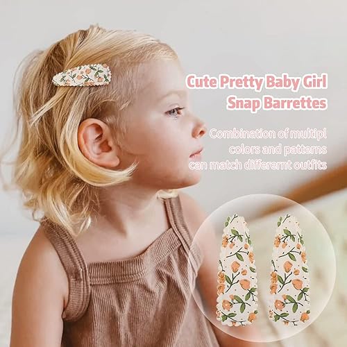 Miniatura 5 de 20 pinzas para el cabello para niñas pequeñas, antideslizantes, envueltas a presión, accesorios para el cabello para bebés y niñas pequeñas (color