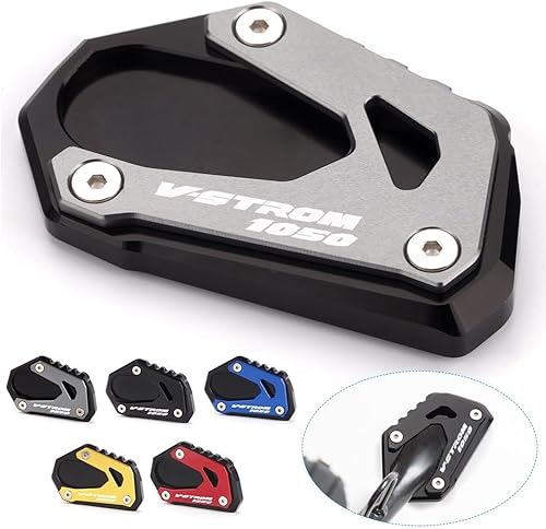 Miniatura 2 de Motorcycle side bracket Motorcycle Foot Side Stand Enlarger Extension Kickstand Pad Plate For Suzuki V-Strom 1000 1050 VSTROM V Strom 1050XT (Color