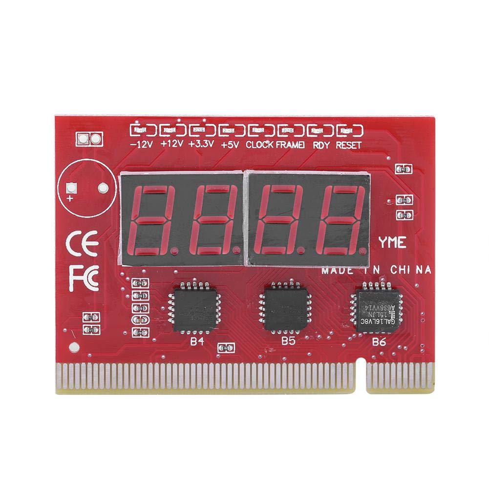 Buy Tonysa 4bit Computer Motoard Diagnostic Test Card, LED Power On