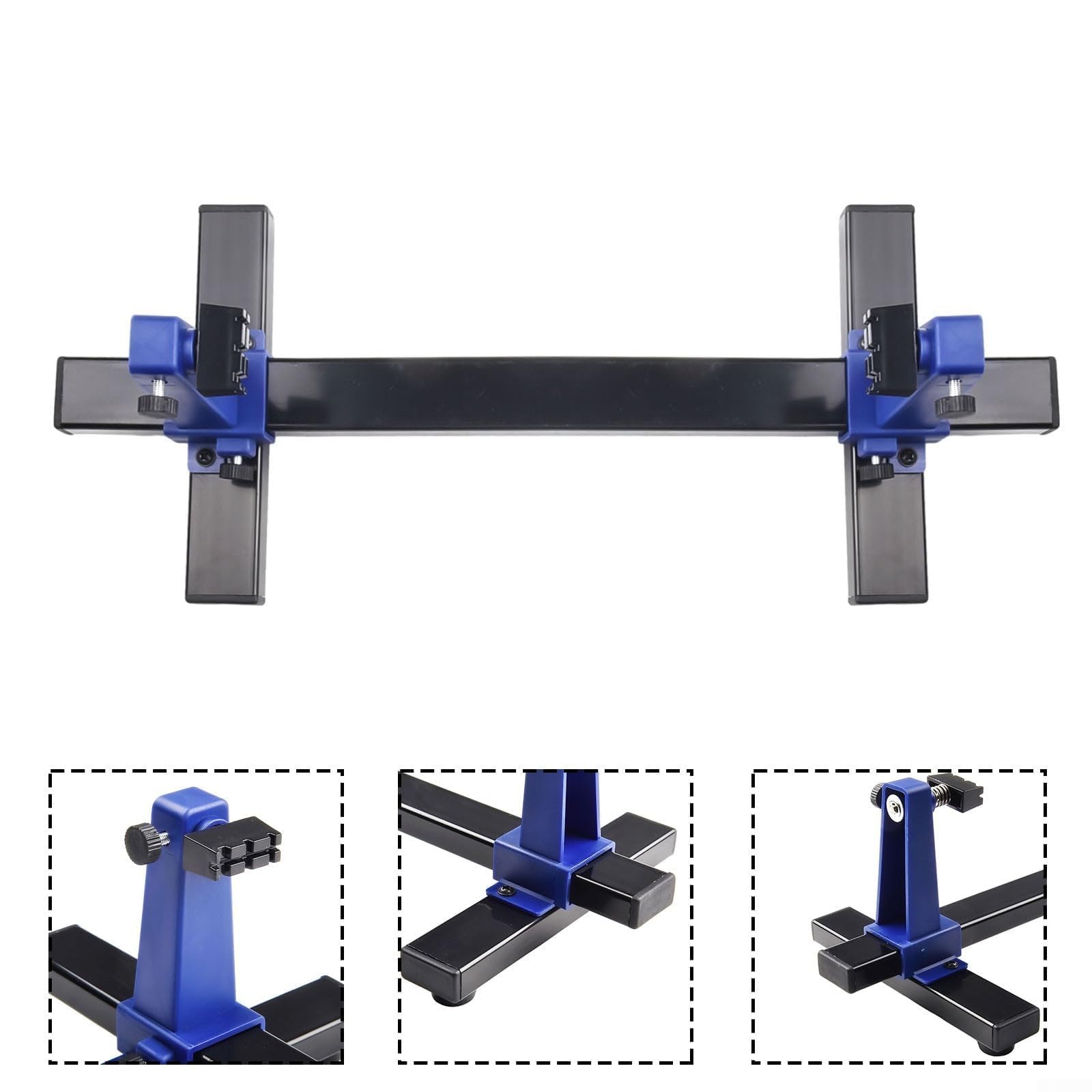 Soporte ajustable para PCB 0-300 mm, herramienta de montaje de placa de circuito, rotación de 360 °, abrazadera de soporte de soldadura para un flujo de trabajo eficiente