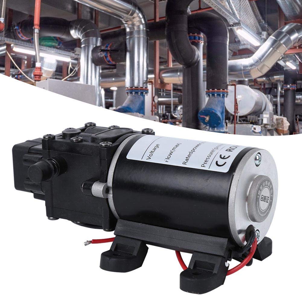 Pompe à diaphragme intelligente, pompe à membrane haute pression Dc12V 120W haute pression, sortie d'eau droite 7L / Min 10mm(18V Motor)