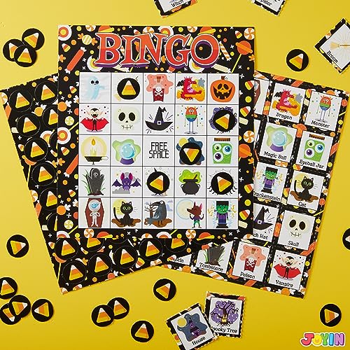JOYIN 28 Players Halloween Bingo Cards Set, Halloween Bingo Game for School Classroom Family Group Activities, Halloween Party Supplies Adults Kids Indoor Board Games - image 7