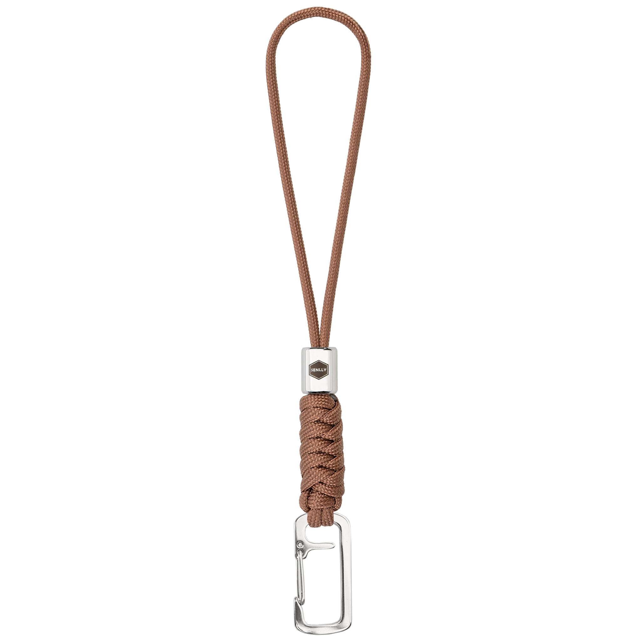 SENLLY Wristlet Keychain Lanyard for Keys, Cell Phone, Wallet, Paracord Braided Design with Stainless Steel Hardware