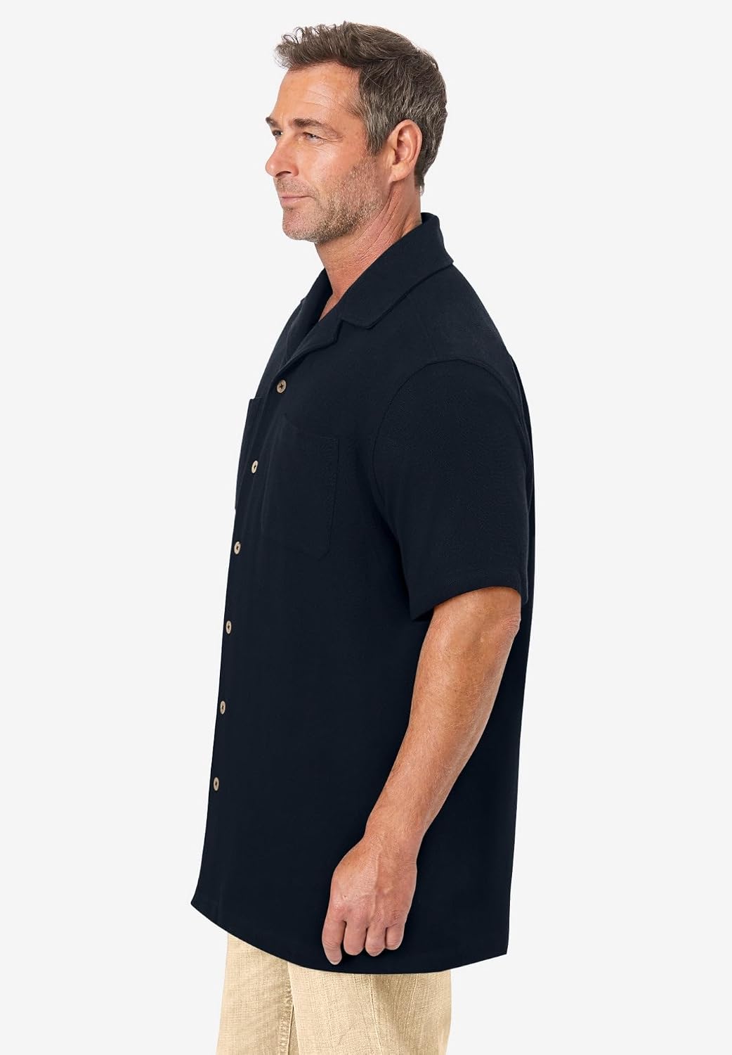 KingSize Men's Big & Tall Gauze Camp Shirt
