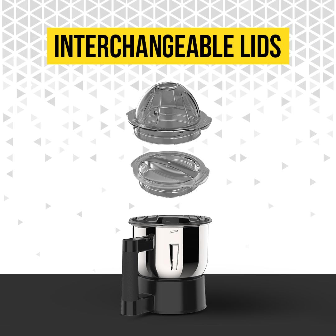 UltraTopp Mixer Grinder - 3 Jars, 750W, Stainless Steel -5
