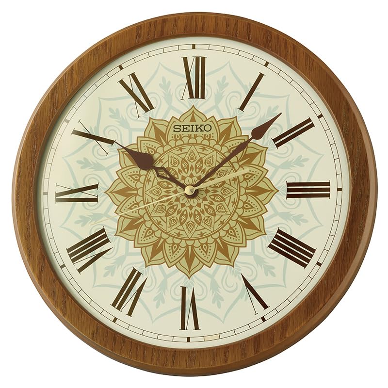 Seiko Clock - Reloj de Pared, Color marrón
