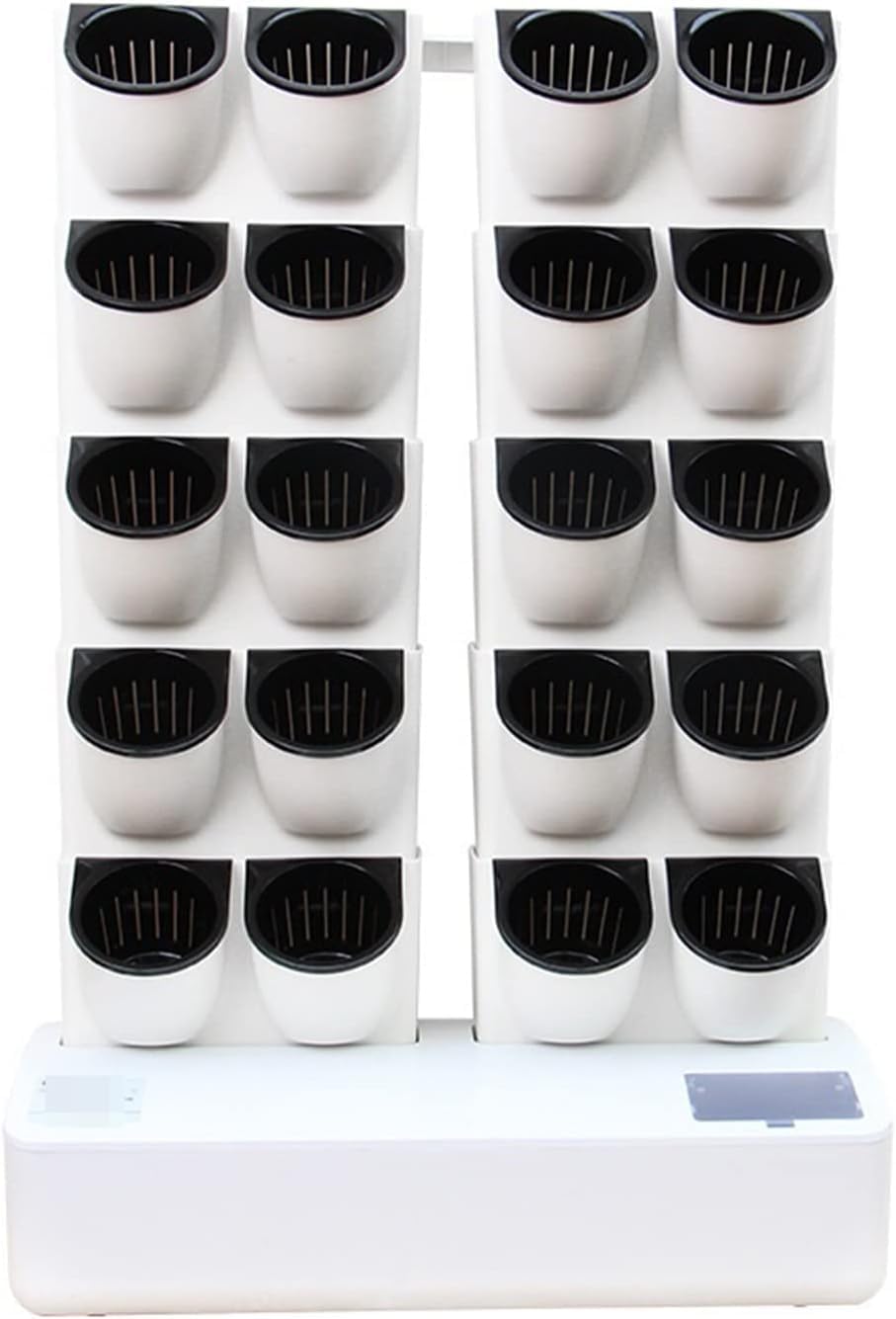 FOX & FERN 20 Self Watering Double Row Hydrophonic Growing System with LED Grow Light | Low Water Indicator Sensor with Sound | Auto Cycle Timing Function with Plug in cable (White-GAZ102) (B0CBM2SNCT) Amazon Price History, Amazon Price Tracker