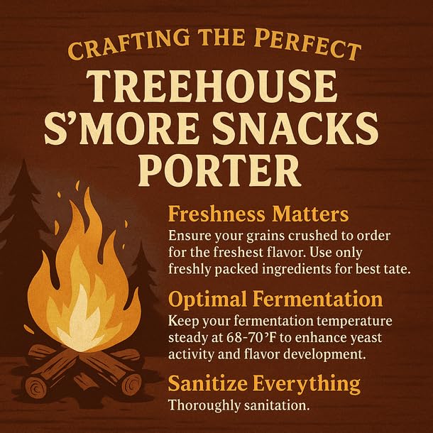 Label Peelers Treehouse S'more Snacks Porter Beer Kit