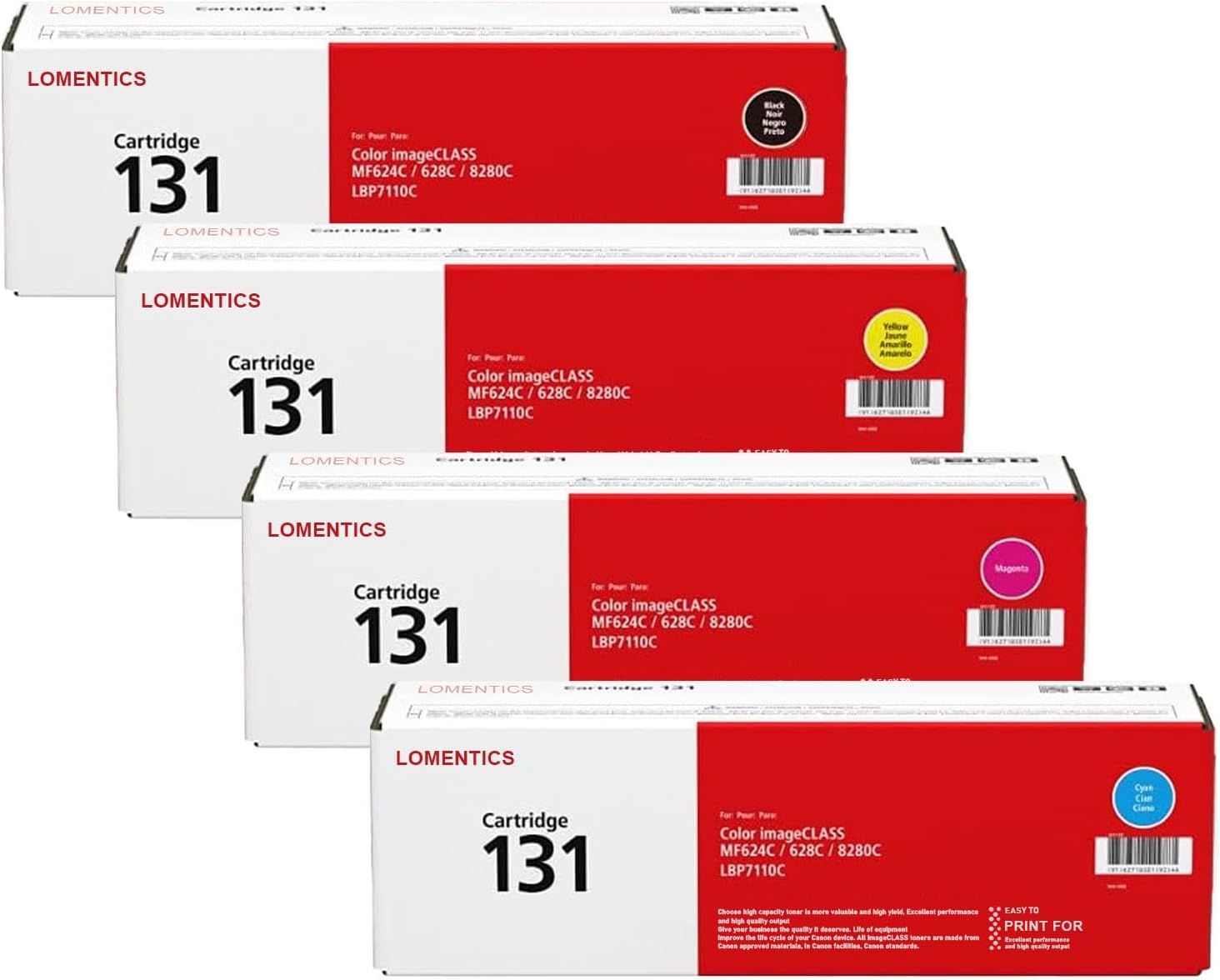 4x Eurotone Toner For Canon I-Sensys MF 623 624 628 8230 8280 Cw Cw Cn CN Replaces 731 - Foto 6