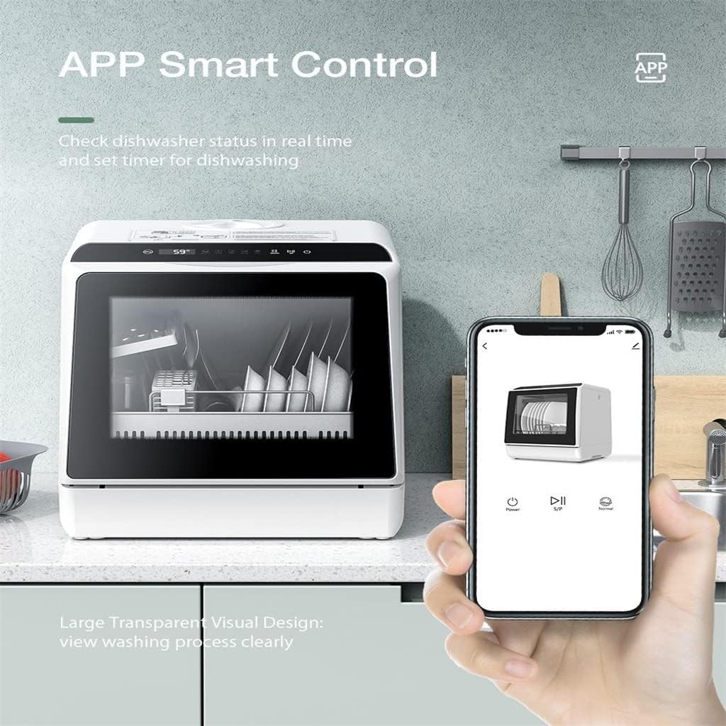 Smart Portable Countertop Dishwasher With APP Control for Kitchen