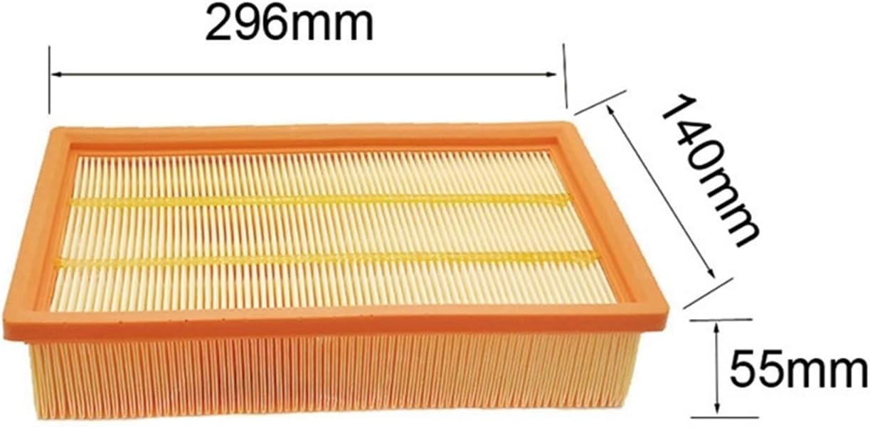 Air Filter Vacuum Cleaner Replacement Part Compatible with KARCHER NT65/2 Eco Ap NT72/2 Eco Tc NT75/2 Ap Me Tc Filters Brand Oil-Proof(Color:2PCS)