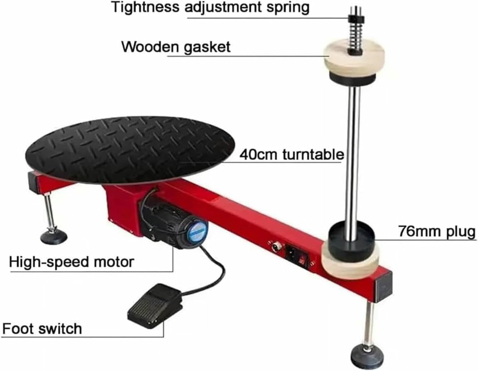 Machine d'emballage étirable électrique pour palettes pour un emballage sûr, distributeur de film efficace avec plateau tournant, idéal pour une utilisation industrielle et en entrepôt