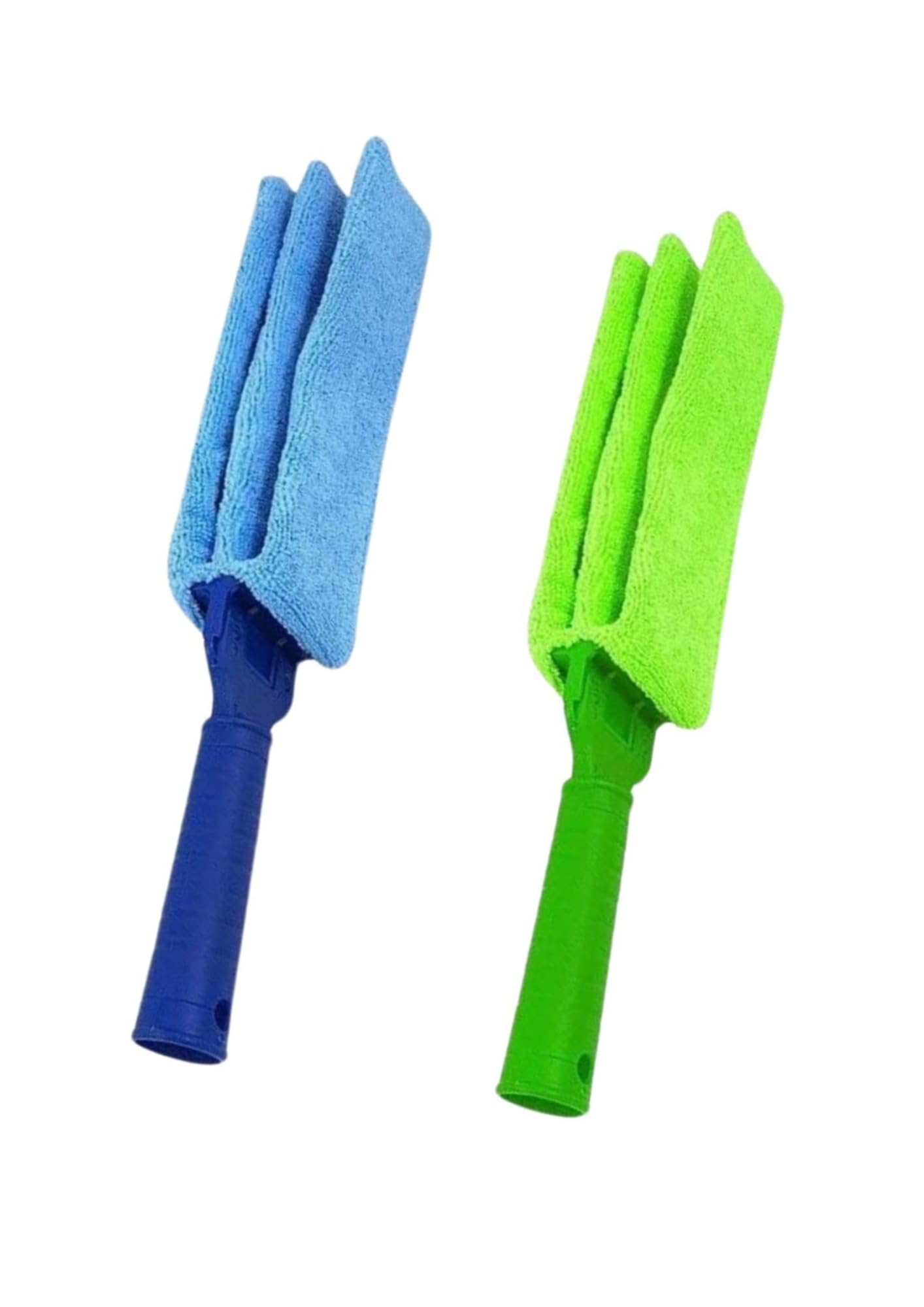 2 Spazzole Pulizia Persiane +2 Ricambi Pulisci Termosifone Tapparelle con Panno in Microfibra