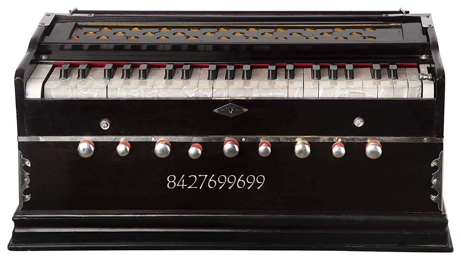 Best Harmonium 9 Stopper, 7 Bellow, 42 Key, Two Reed(Bass-Male),3 1/2 Octave,Kapler, Harmonium With Free Bag (9 Stopper)