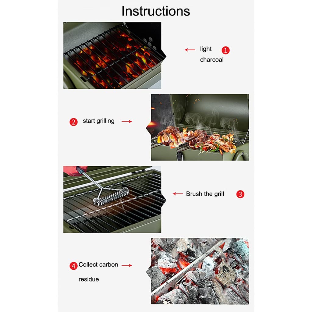 Przenośny Grill Węglowy, Grill Wędzarnia, Grill Ogrodowy Do Gotowania Na Świeżym Powietrzu, Grill Węglowy Na Patio Lub Do Ogrodu