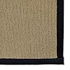 iCustomRug Zara Faux Sisal Area Rug, Stain Resistant, Beautiful Border, 4' x 6' Black #2