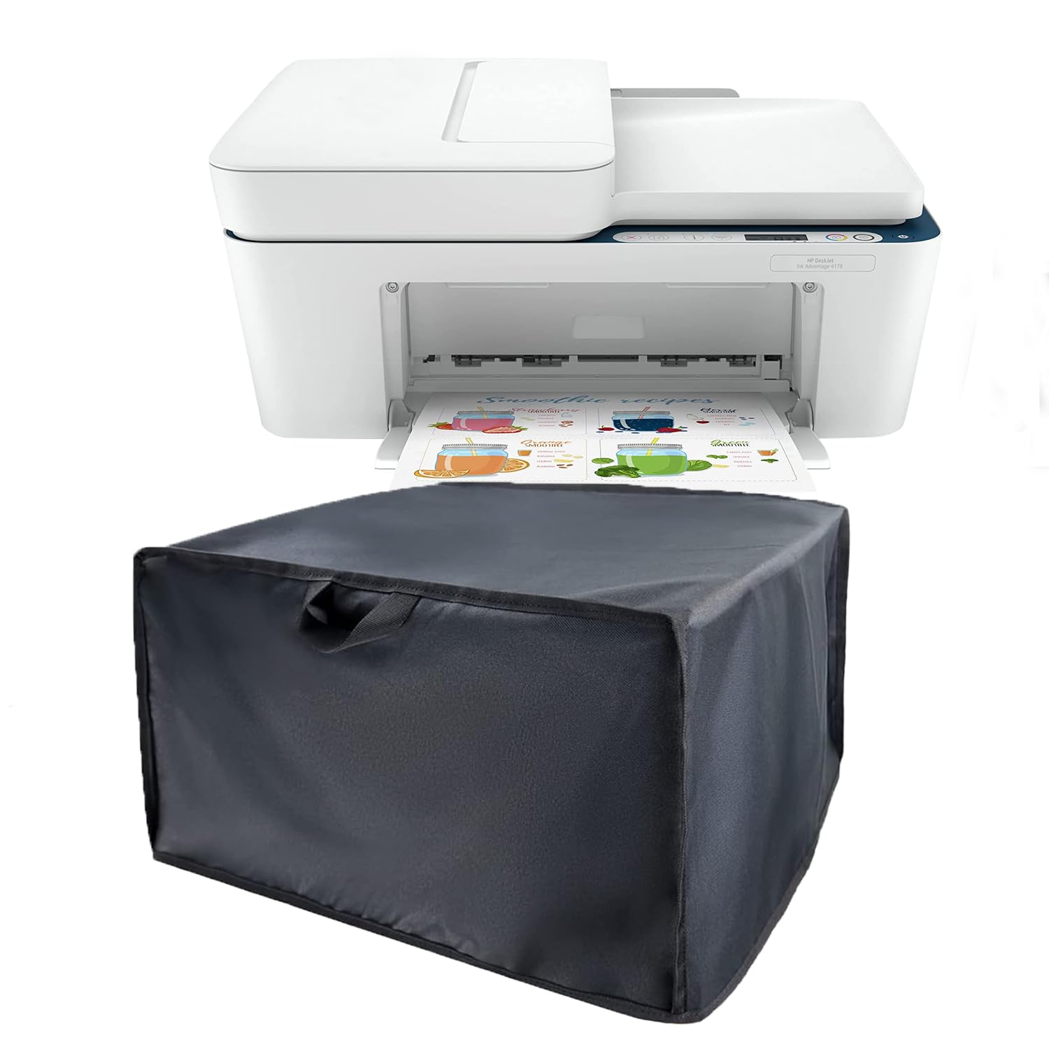 Printer Dust Cover Compatible for HP DeskJet 4178, 4278, 4123 All in OnePrinter with ADF,Premium Nylon, Water-Resistant, Durable, Anti-Static Protection for Home & Office Printers (Dorca)- Black (B0DHD5DQS4) Amazon Price History, Amazon Price Tracker