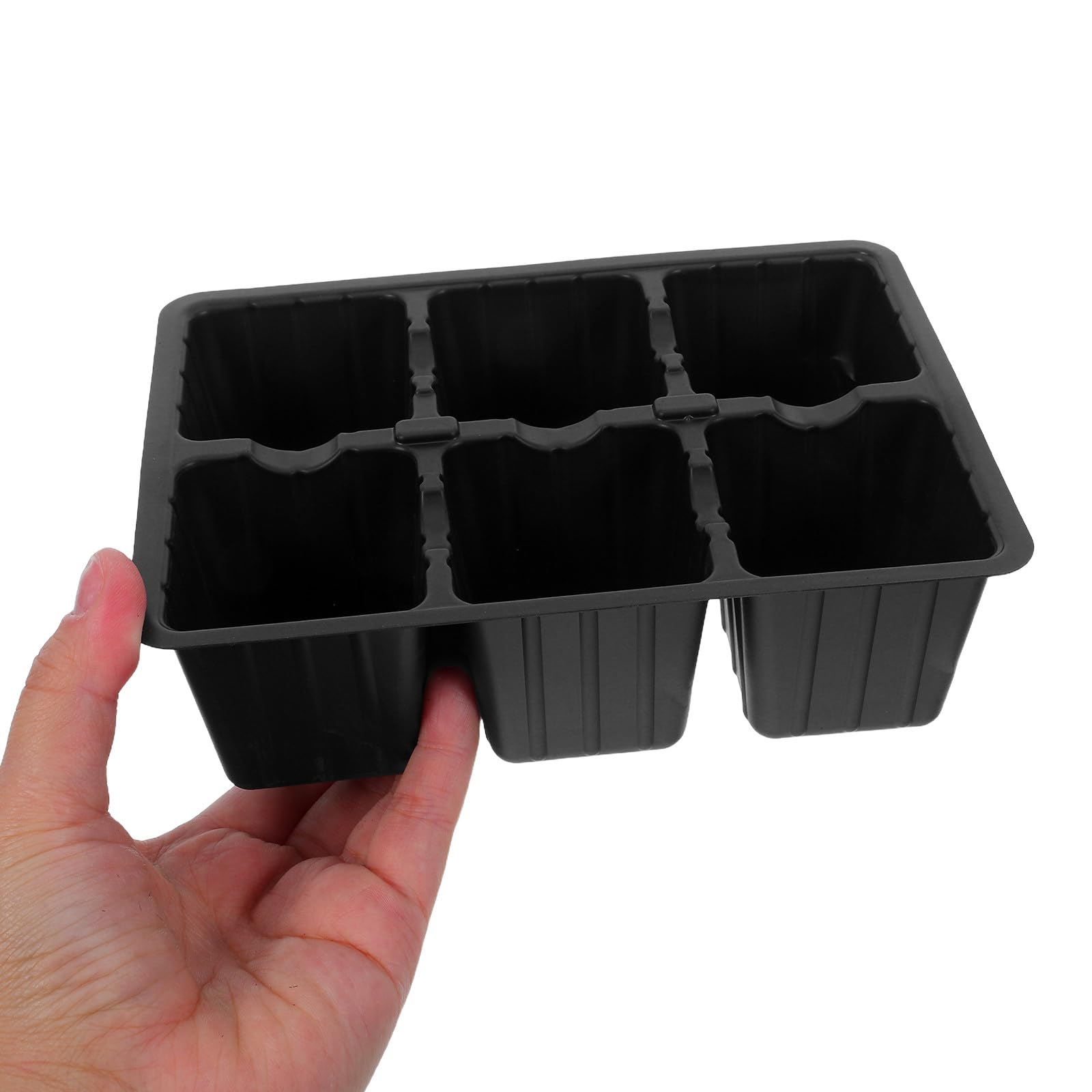 30 bandejas Reutilizables para semilleros - Bandejas de 6 Celdas para vivero - de Cultivo para semilleros de Interior en Invernadero para germinación