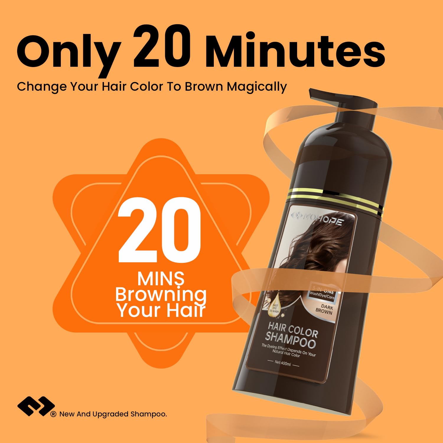 Amazon.com : MOHOPE Dark Brown Hair Color Shampoo 14.1 Fl Oz