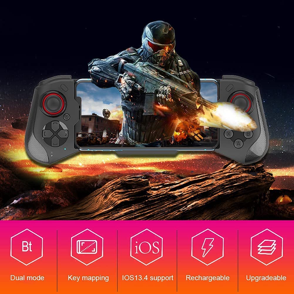 Controlador de Juegos Móvil Inalámbrico, Compatible con IOS y Android, Pc