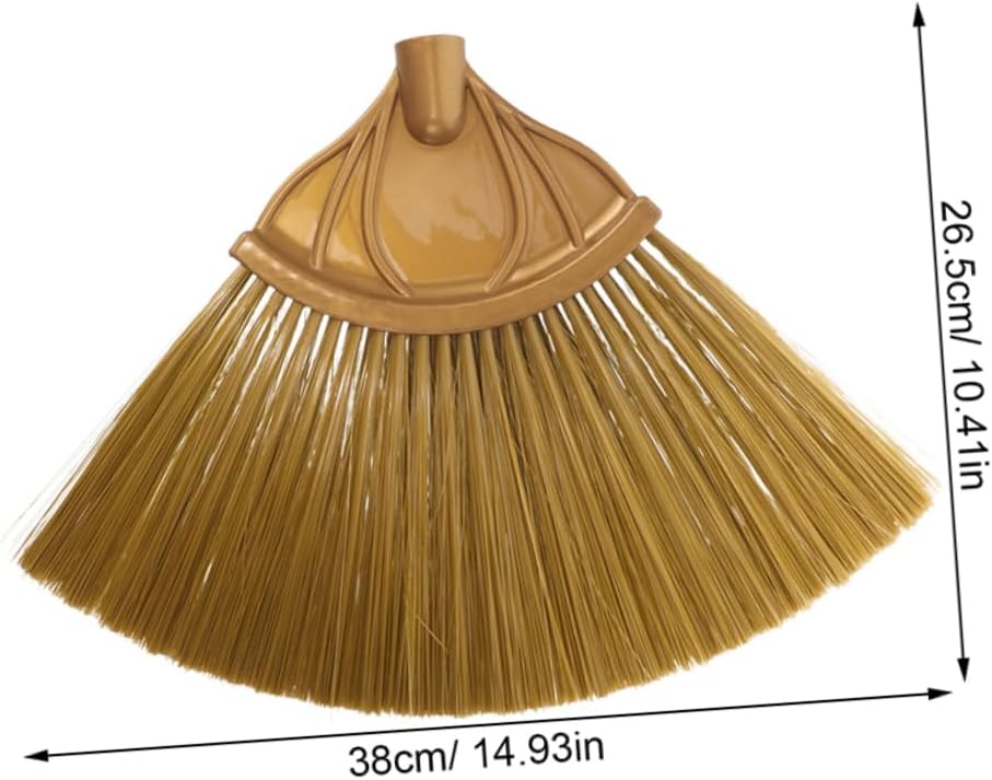 CALLARON 2pcs Broom Head Replacement for Kitchen Cleaning Lightweight Plastic Broom Part with Flexible Bristles for Tight Spaces and Ceilings Easy to Clean and Reusable