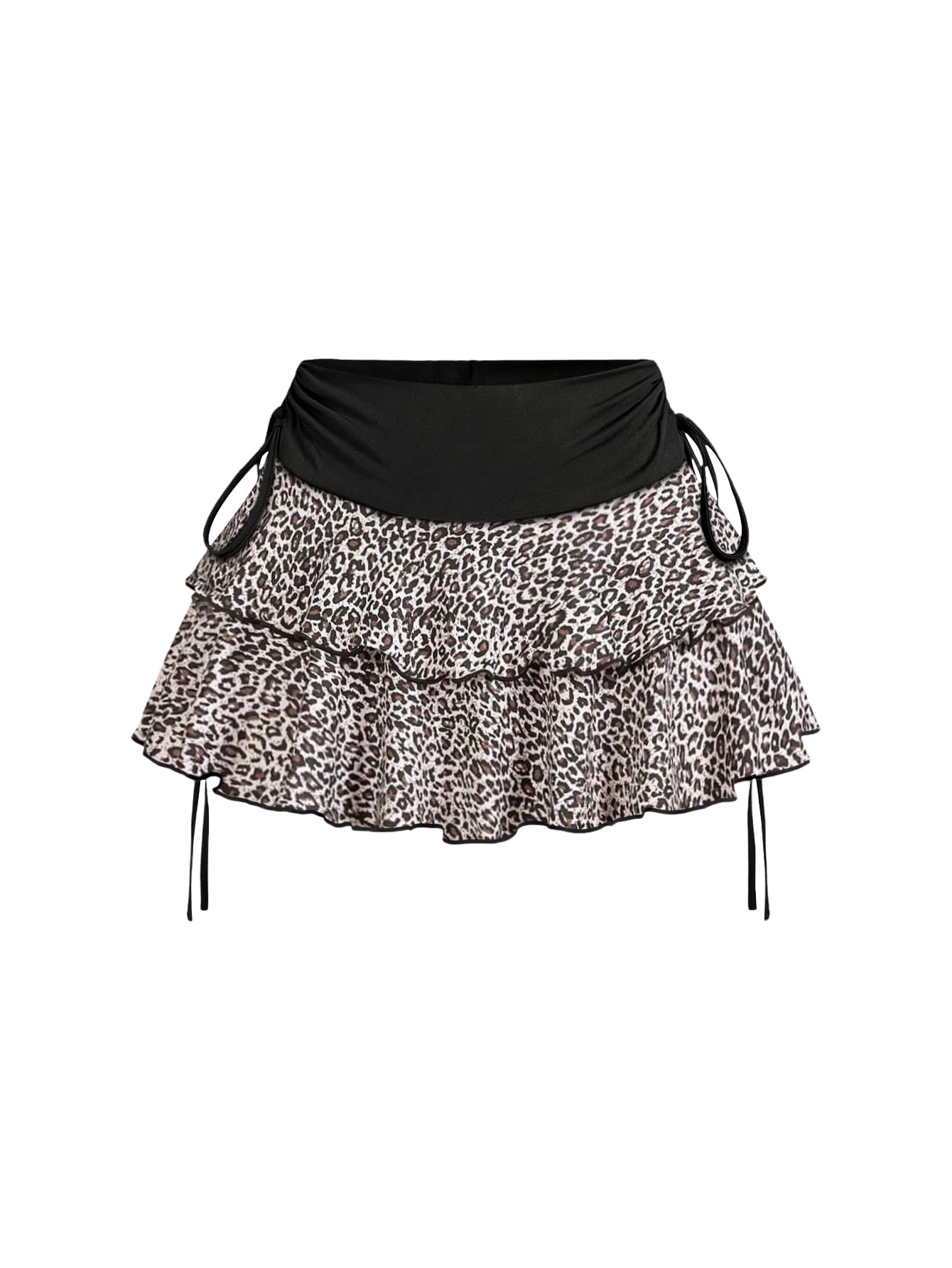 Women's Y2k Mini Ruffle Skirts with Shorts Cute Coquette Skort